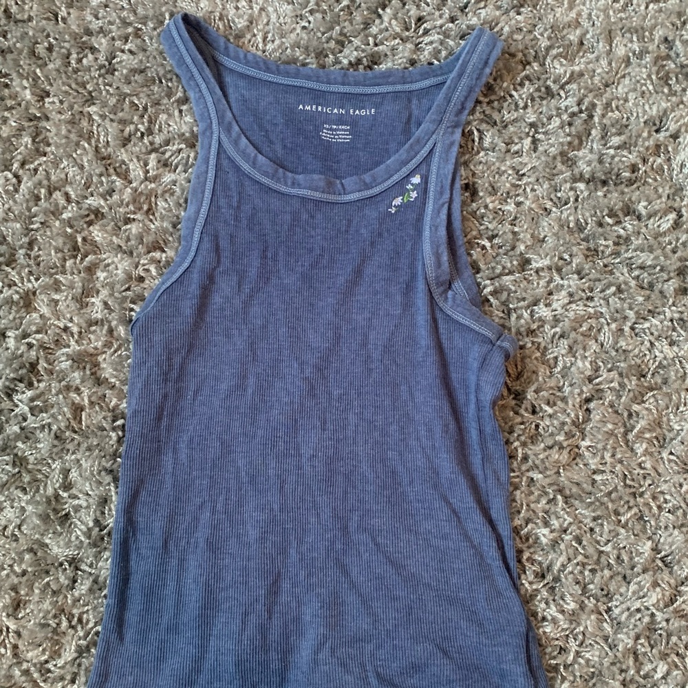 American eagle blue tank top